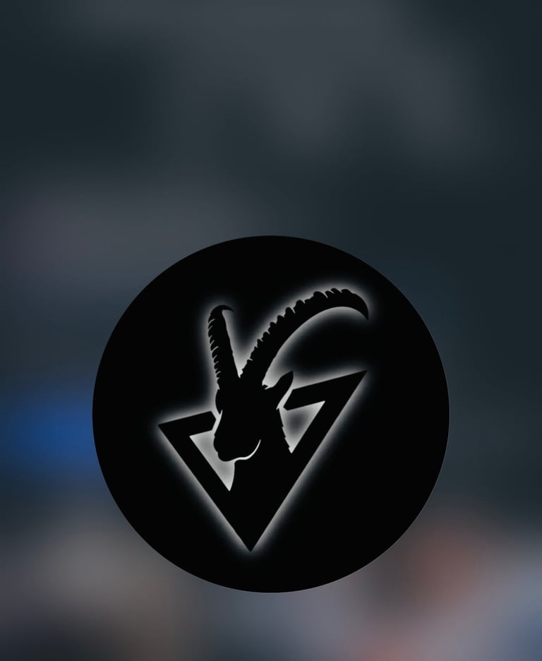 Goated Barber Lounge goat logo